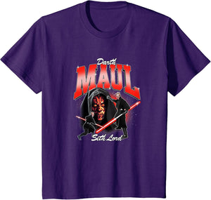 Star Wars Darth Maul Sith Lord Poses Vintage Chest Portrait