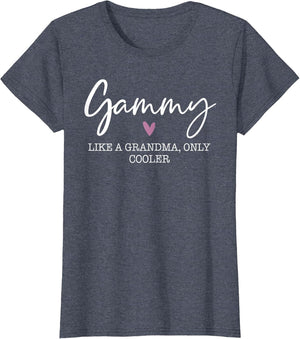 Gammy Like A Grandma Only Cooler Heart Mother's Day Gammy