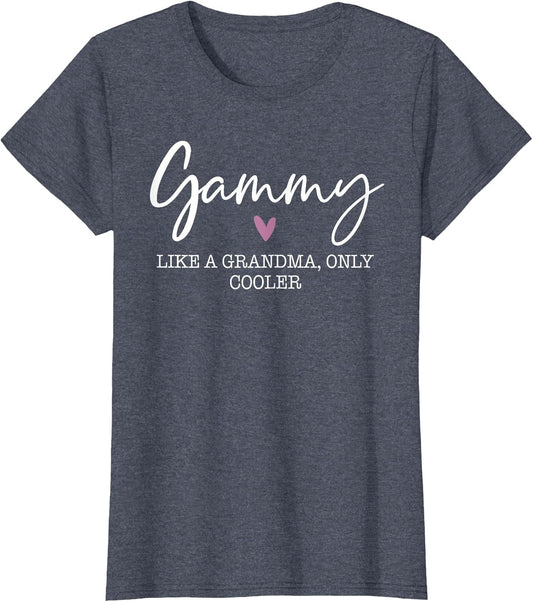 Gammy Like A Grandma Only Cooler Heart Mother's Day Gammy