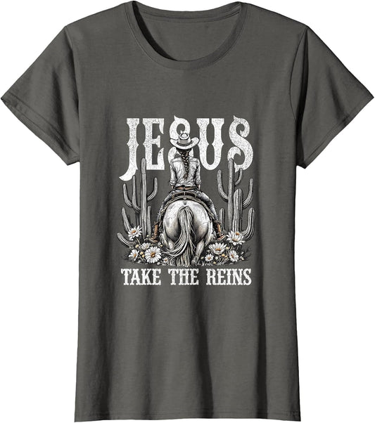 Jesus Take The Reins Western Cowgirl Design