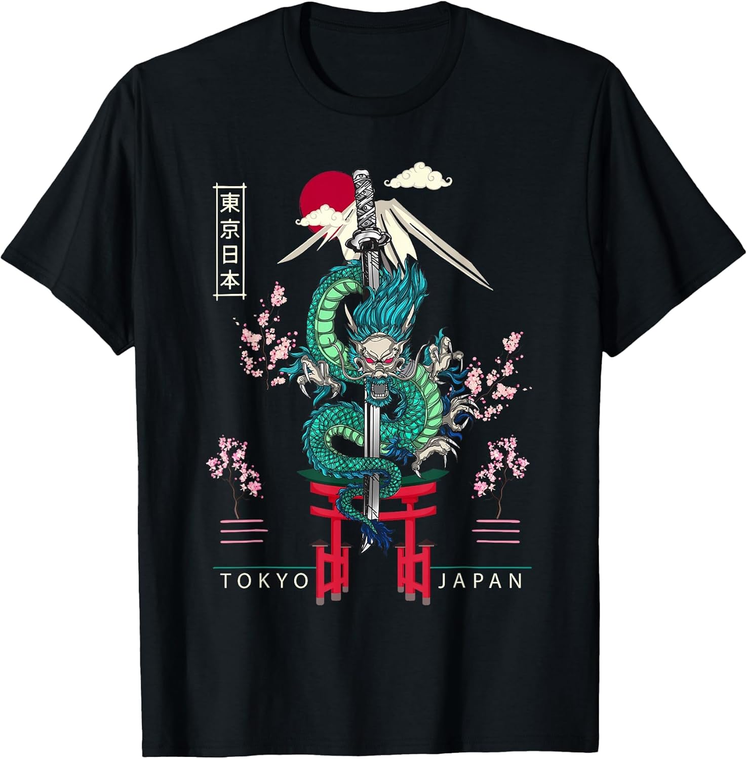Japanese Tokyo Dragon Asian 80’s Style