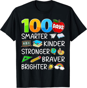 Happy 100 Days of School 100th Day Teacher Boy Girl
