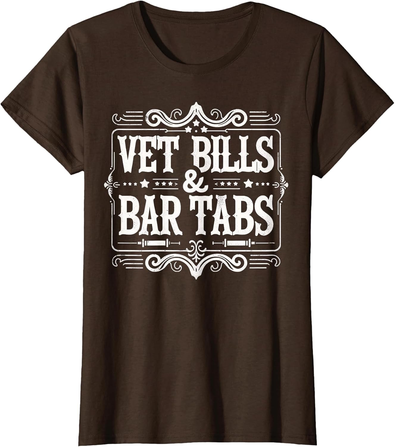 Vet Bills and Bar Tabs Funny Vintage Horse Lovers Art