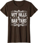 Vet Bills and Bar Tabs Funny Vintage Horse Lovers Art