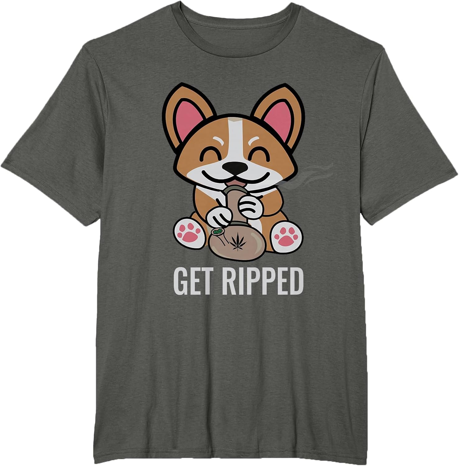 Get Ripped | Marijuana Cannabis Dog Corgi Bong 420
