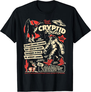 Cryptid Rodeo Mothman Chupacabra Jackalope Cowboy Halloween