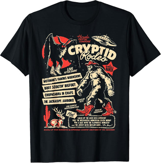 Cryptid Rodeo Mothman Chupacabra Jackalope Cowboy Halloween