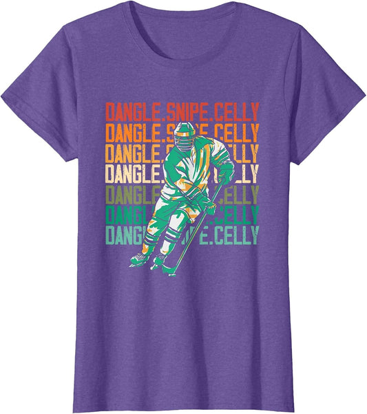 Retro Dangle Snipe Celly | Winter Sports | Ice Hockey Player