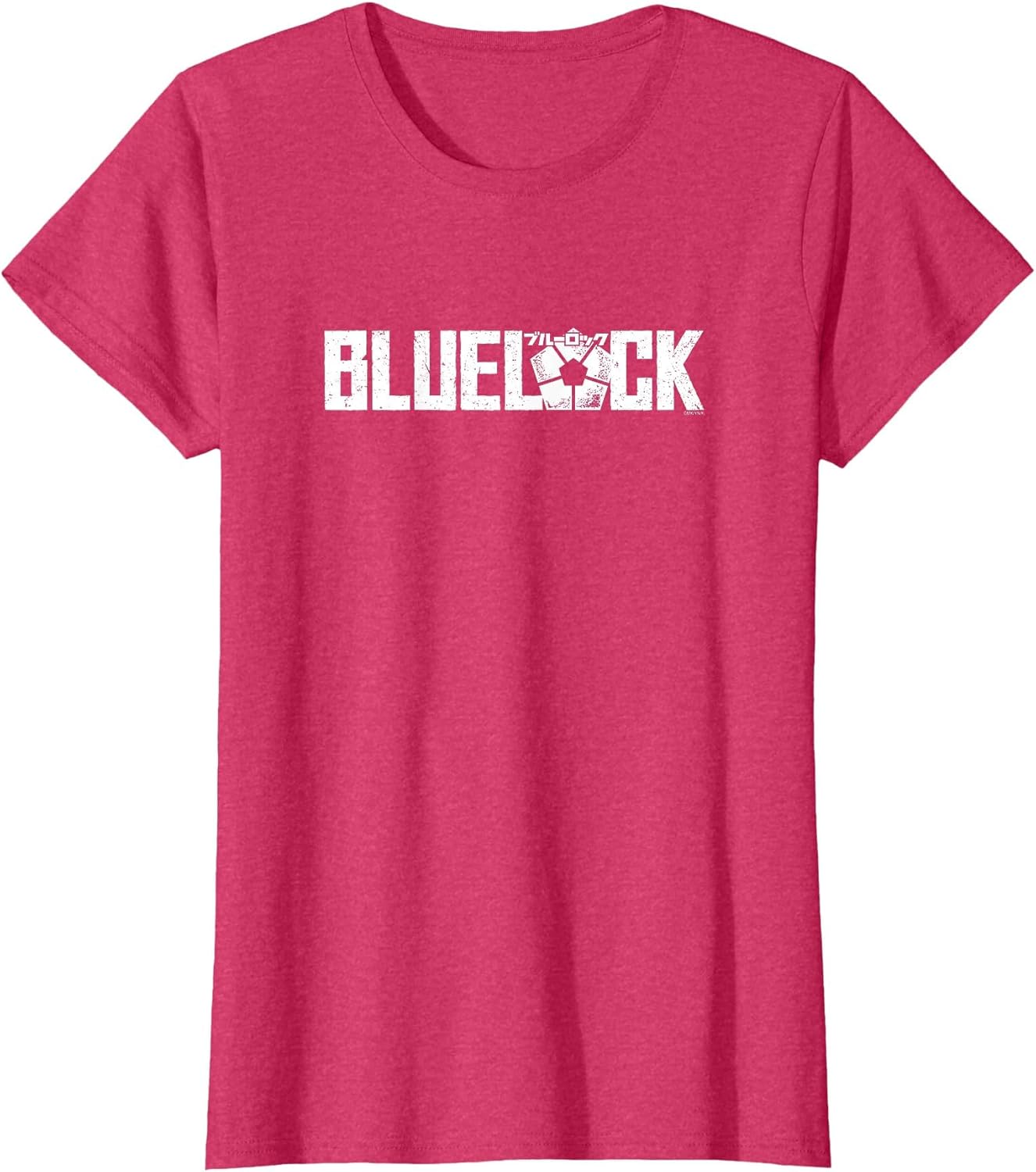 Blue Lock Official Epic White Bold Distressed Big Chest Logo