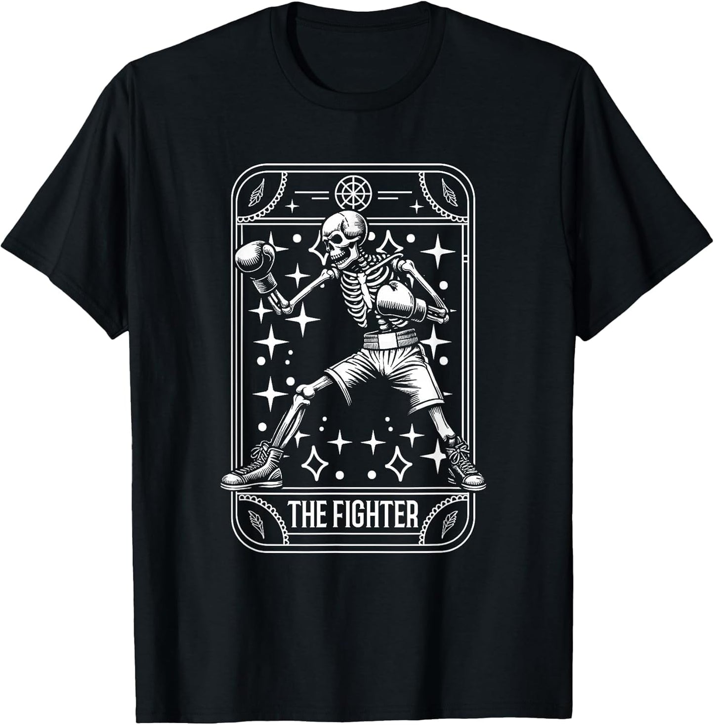 Boxing Fighter - Gloves Sparring Boxer Skeleton Tarot Card