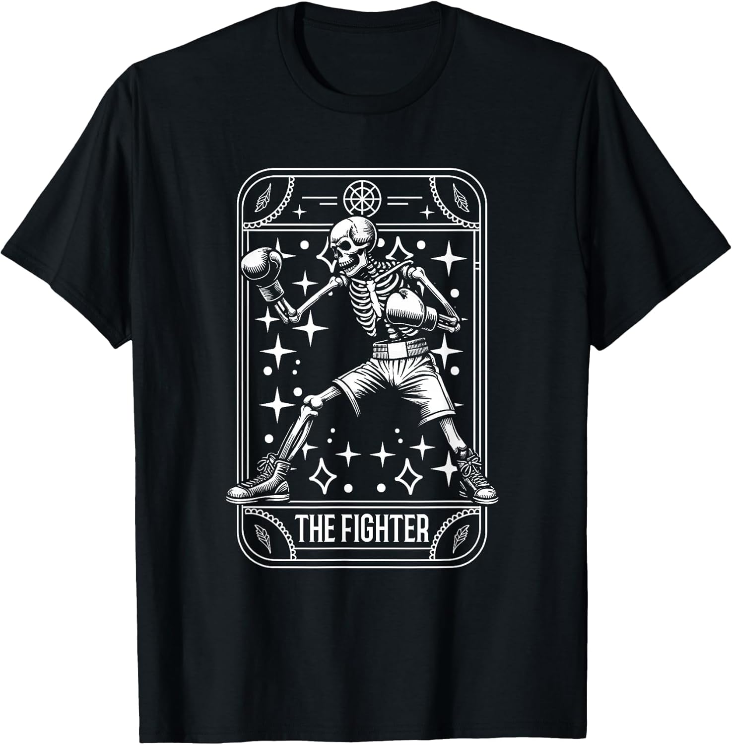 Boxing Fighter - Gloves Sparring Boxer Skeleton Tarot Card