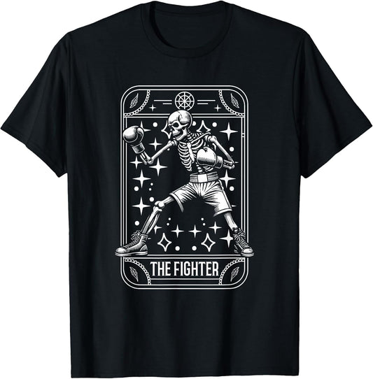 Boxing Fighter - Gloves Sparring Boxer Skeleton Tarot Card