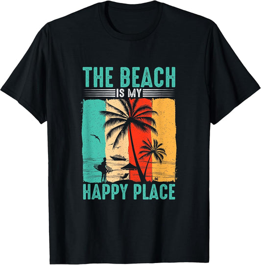 The Beach is My Happy Place Surfer Lifestyle Summer Vibes