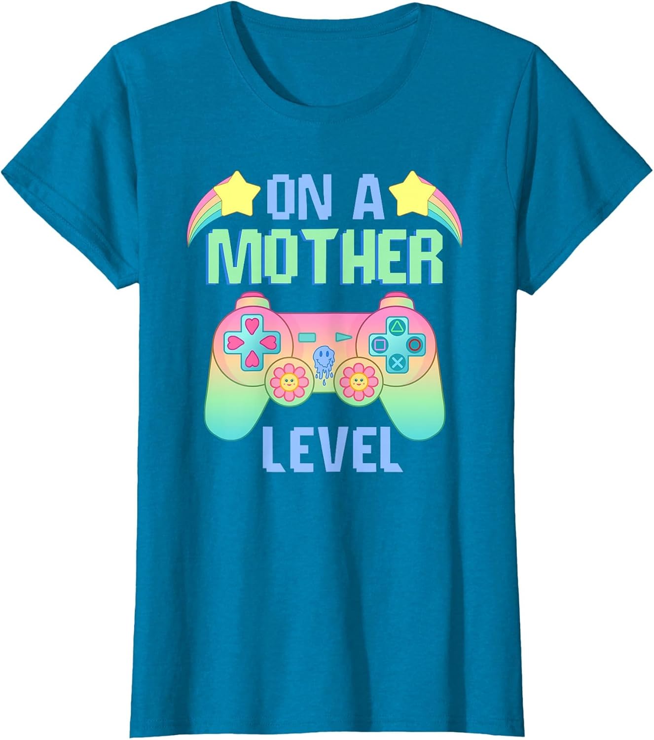 Funny Mothers Day On A Mother Level Gamer Mom Retro Gaming