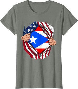 USA American Grown Puerto Rican Roots
