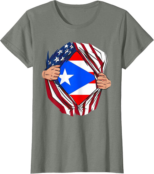 USA American Grown Puerto Rican Roots