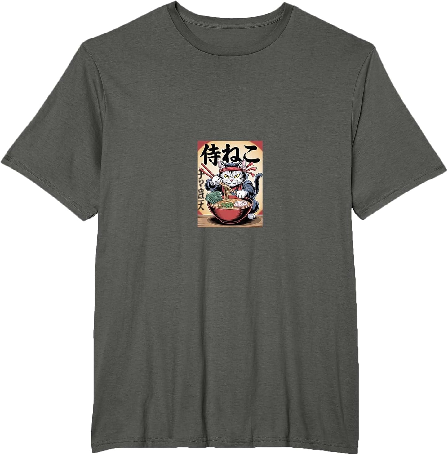 Anime Cat Ramen Japanese Funny Graphic Kawaii Cat Anime