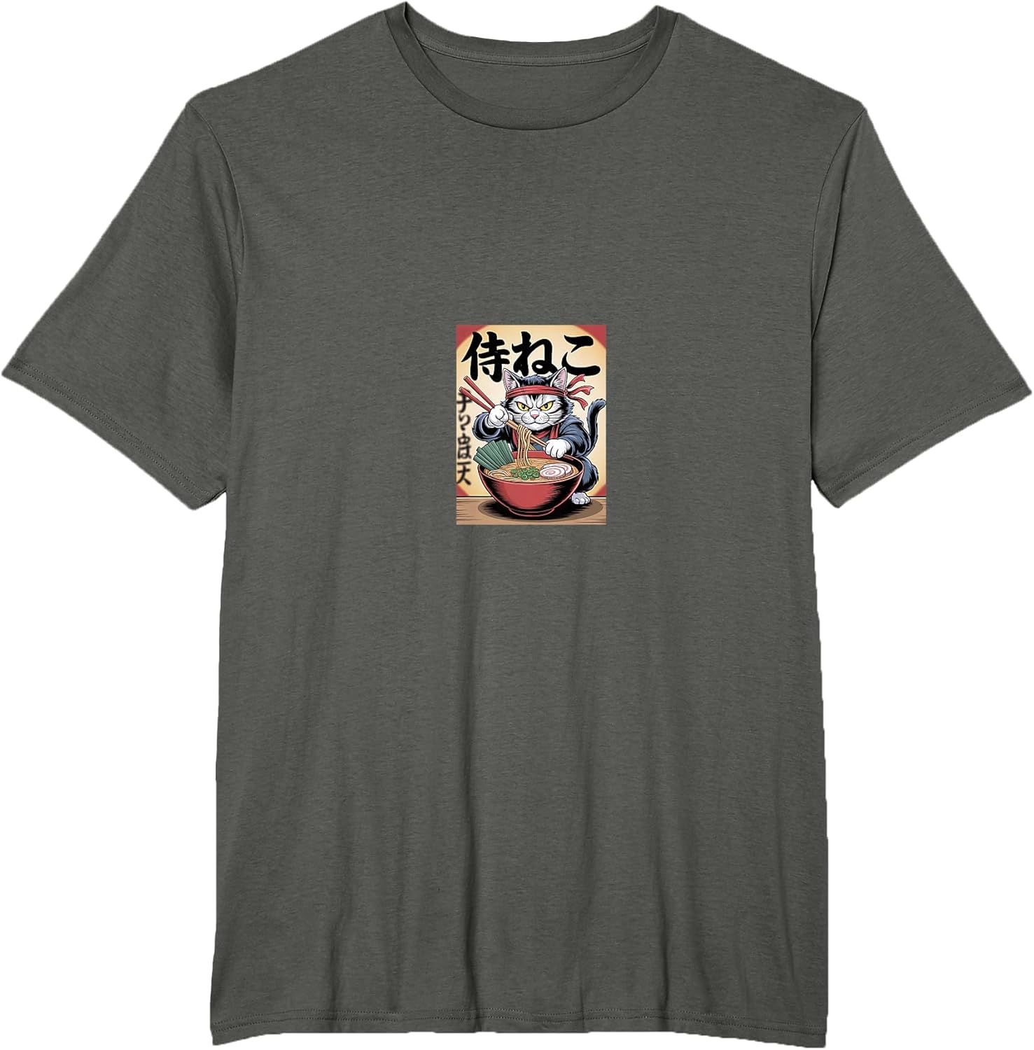 Anime Cat Ramen Japanese Funny Graphic Kawaii Cat Anime