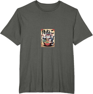 Anime Cat Ramen Japanese Funny Graphic Kawaii Cat Anime