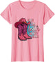 Walk by Faith Not by Sight Awareness Breast Cancer Boot Pink