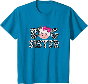Big Sister Farm Life Cow Lover Big Sis Sibling Matching
