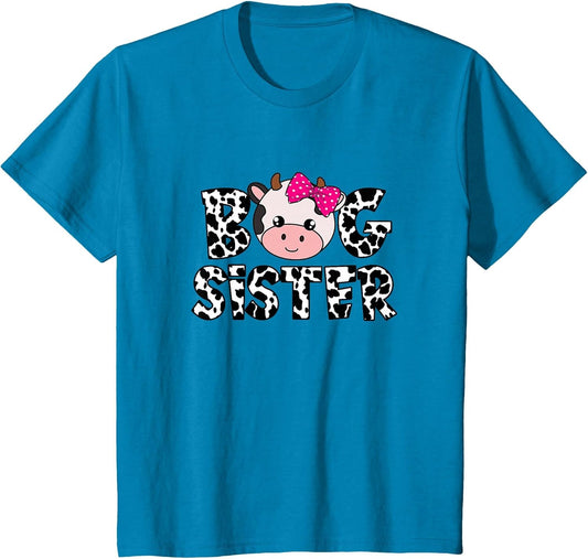 Big Sister Farm Life Cow Lover Big Sis Sibling Matching