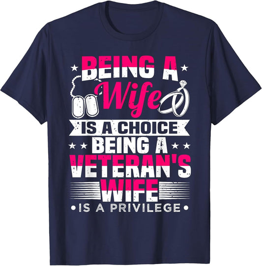 Veteran Wife, Husband Soldier & Saying for Military Women