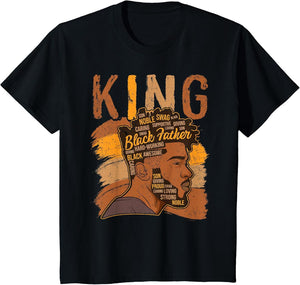 Strong Black King African American Natural Afro Men Boy
