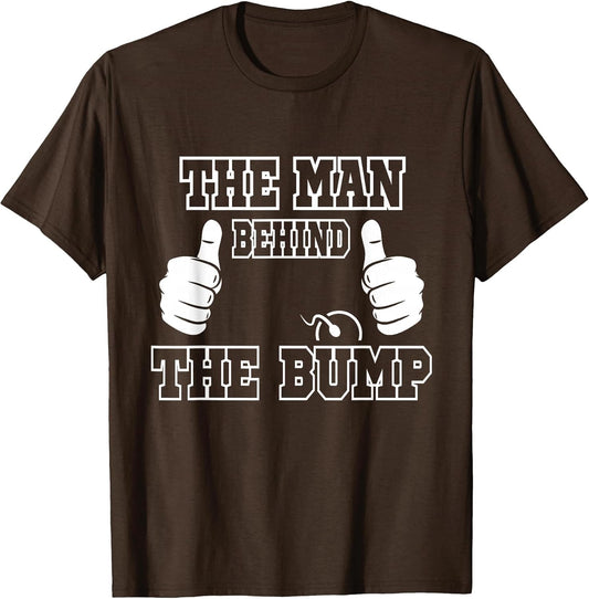 The Man Behind The Bump Baby Shower Shirts for Mom and Dad