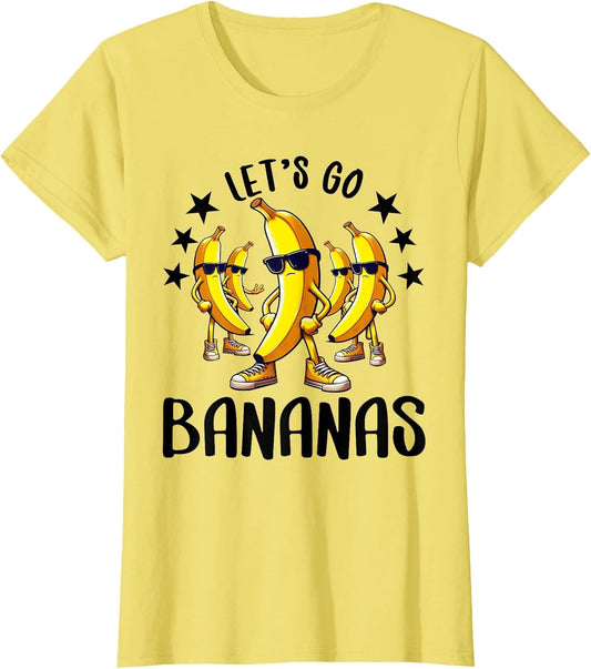 Funny Bananas Shirt Cute Banana Gifts Funny Lets go Bananas