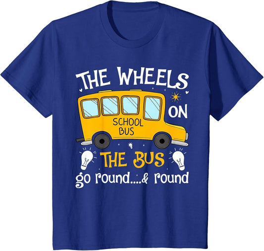 Kids Back to School Funny The Wheels On The Bus Toddler Kids Boys