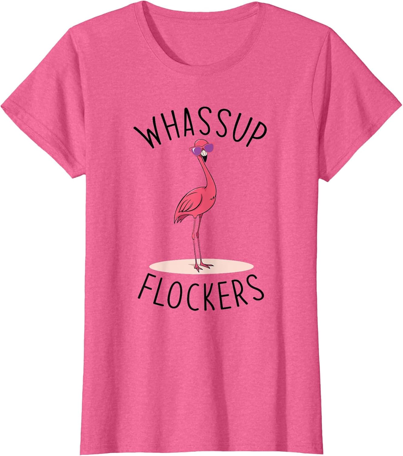 Whassup Flockers? Funny Vintage Pink Flamingo Sunglasses