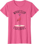 Whassup Flockers? Funny Vintage Pink Flamingo Sunglasses