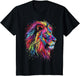 Lion Art Abstract Colorful Animal Graphic Lion