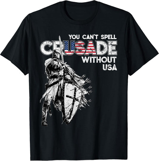 USA Crusade Design Knights Templar American Flag, Distressed
