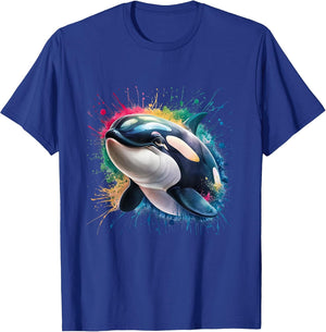 Orca Men Woman Colorful Watercolor Orca