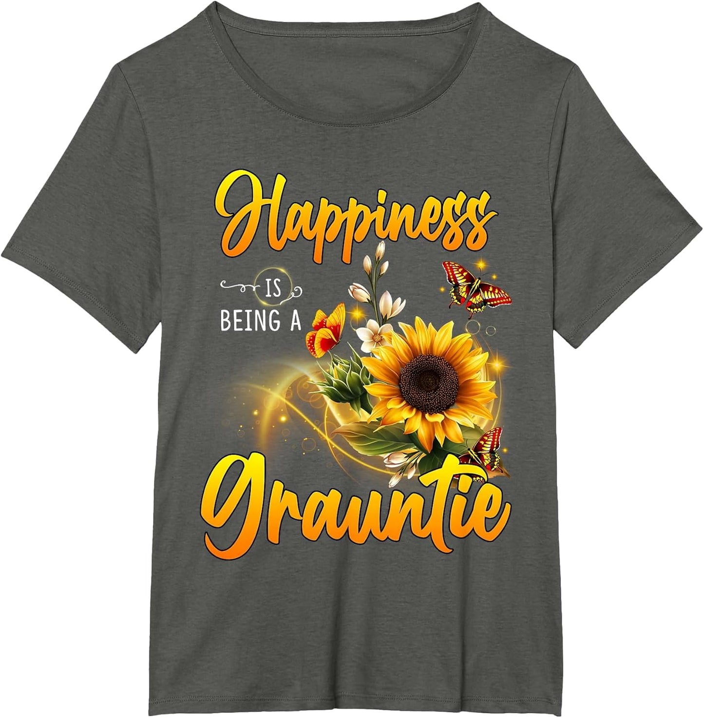 Happiness is Being a GRAUNTIE Sunflowers Butterflies