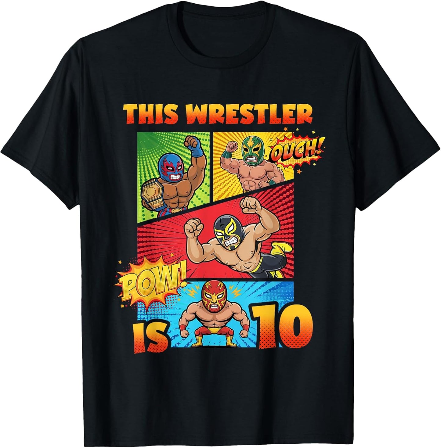 Wrestling 10th Birthday This Wrestler is 10 Cute Comic Book