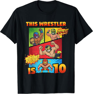 Wrestling 10th Birthday This Wrestler is 10 Cute Comic Book
