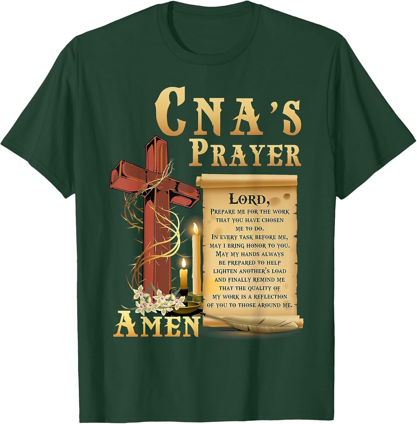 CNA Prayer Amen Certified Nursing Assistant Jesus Christian