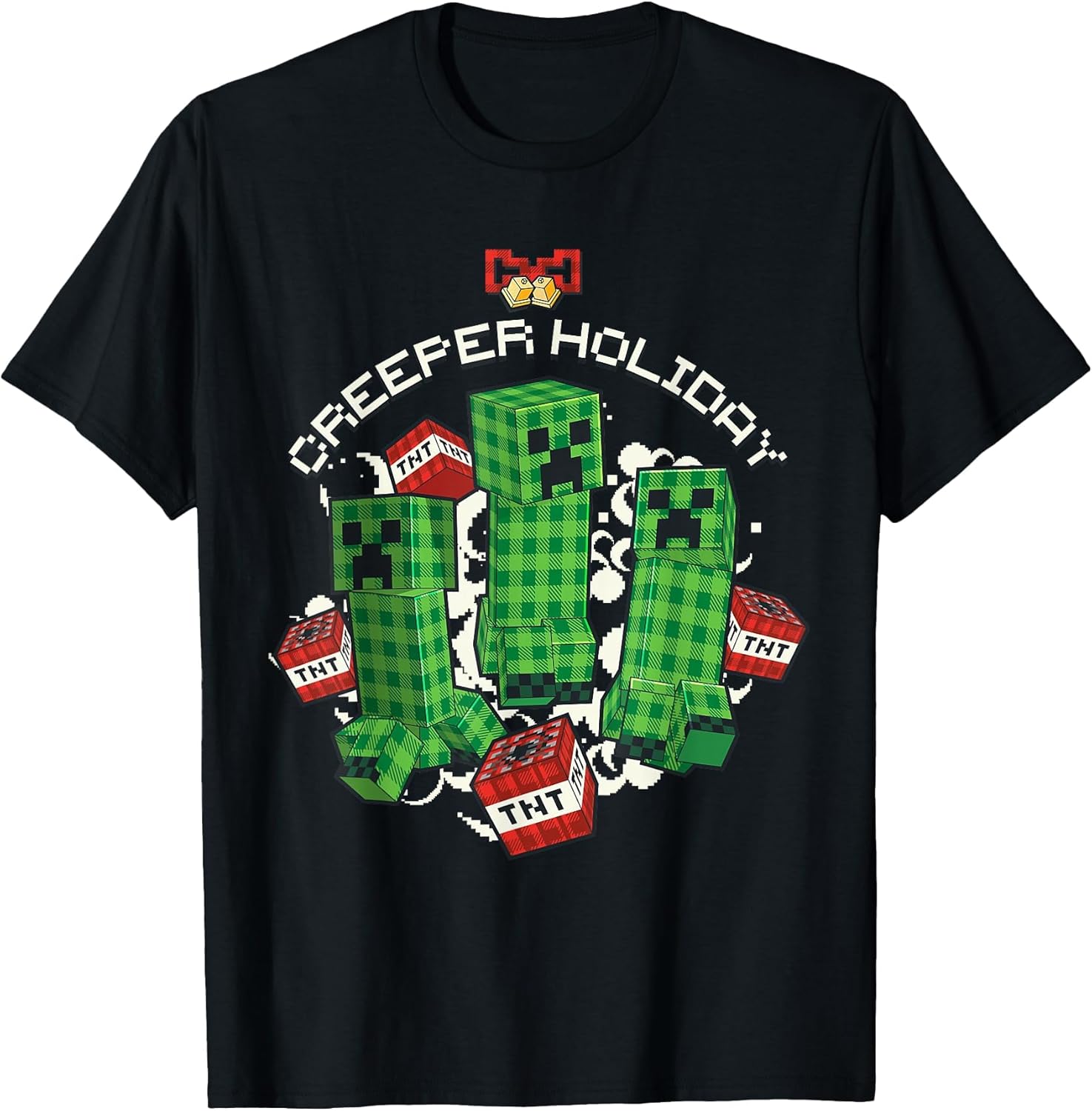 Minecraft Creeper Holiday With Festive TNT