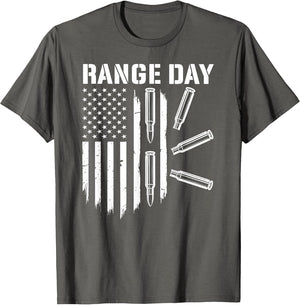 Military Rifle Range Day American Flag Bullet Semi Automatic