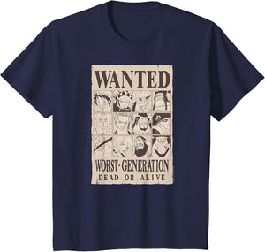 One Piece Anime Worst Generation Wanted Poster Collage