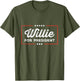 Willie for President Retro Merch Sarcastic Humor Willie Fan