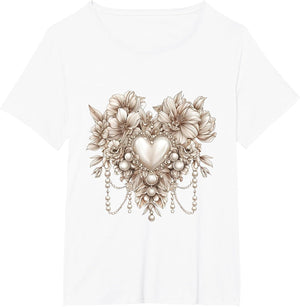 Blooming Love Pearls and Gemstone Jewel Artwork