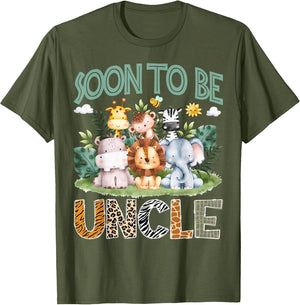 Soon to Be Uncle Animal Safari Jungle Gender Reveal