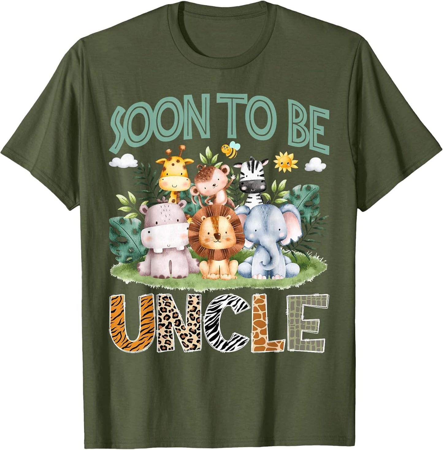 Soon to Be Uncle Animal Safari Jungle Gender Reveal