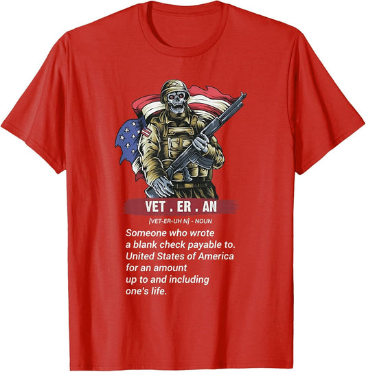 Veteran Definition - Someone Who Wrote A Blank Check Made