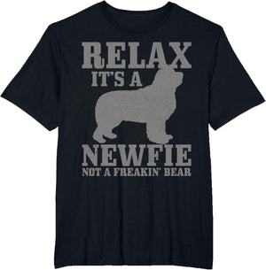 Newfoundland Dog Relax I'ts A Newfie Not A Bear Newfie Dad