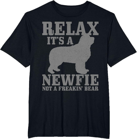 Newfoundland Dog Relax I'ts A Newfie Not A Bear Newfie Dad